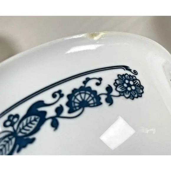 Corelle Corning 2 Vtg Old Town Blue Onion Soup Cereal Bowls + Campbell MmMm Good - Picture 7 of 13